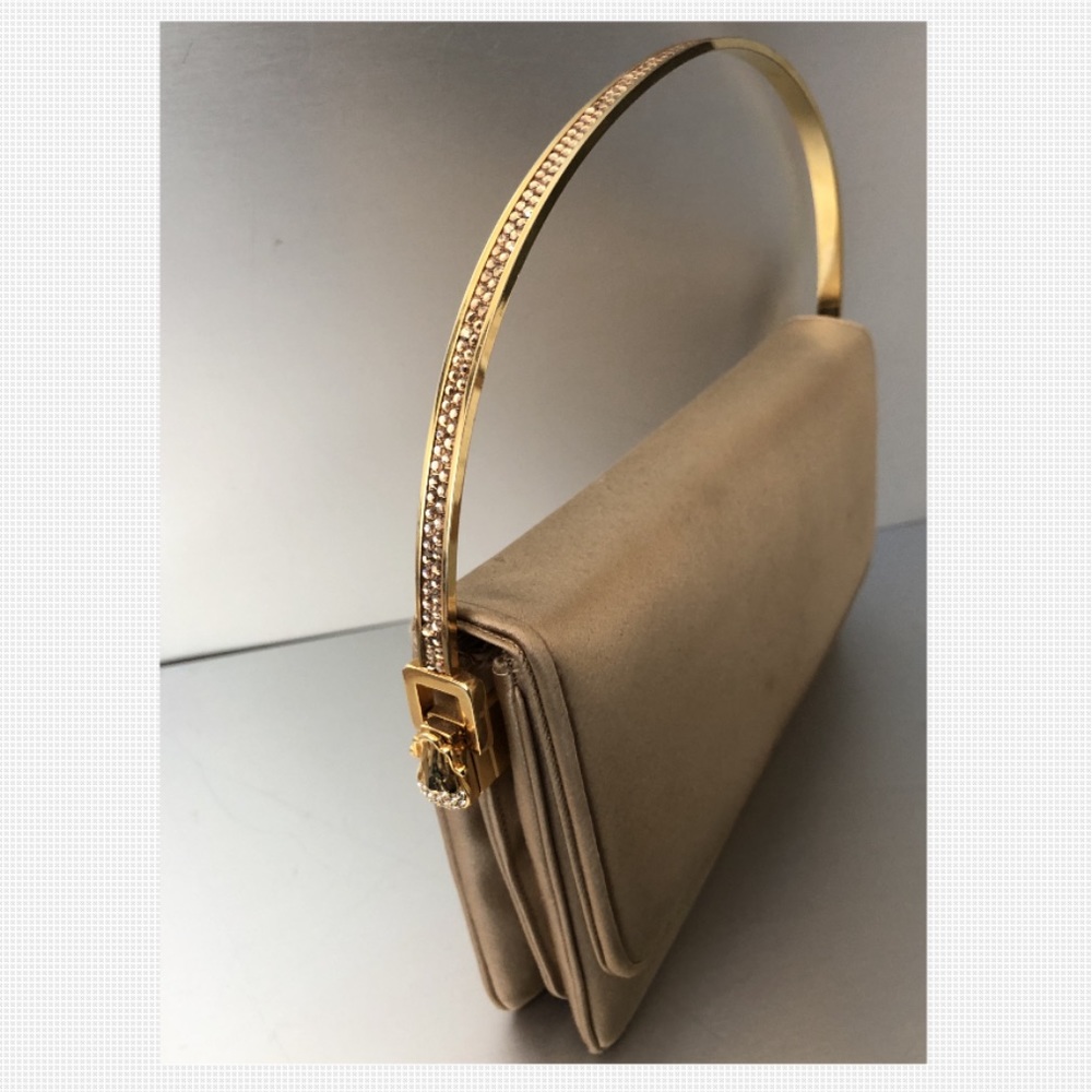 Judith Leiber Swarovski & Satin Convertible Purse